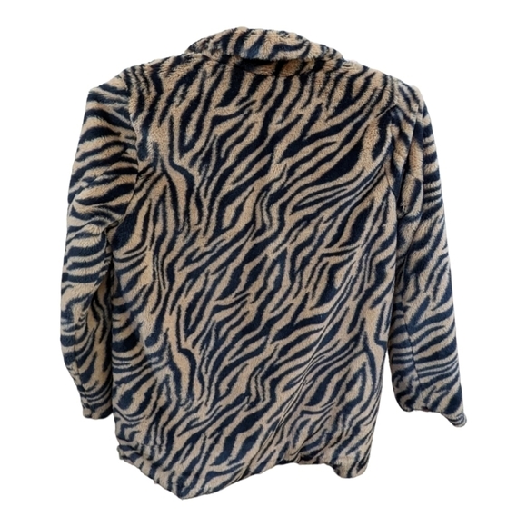 Democracy animal print faux fur jacket Size Medium Mobwife - Picture 3 of 7